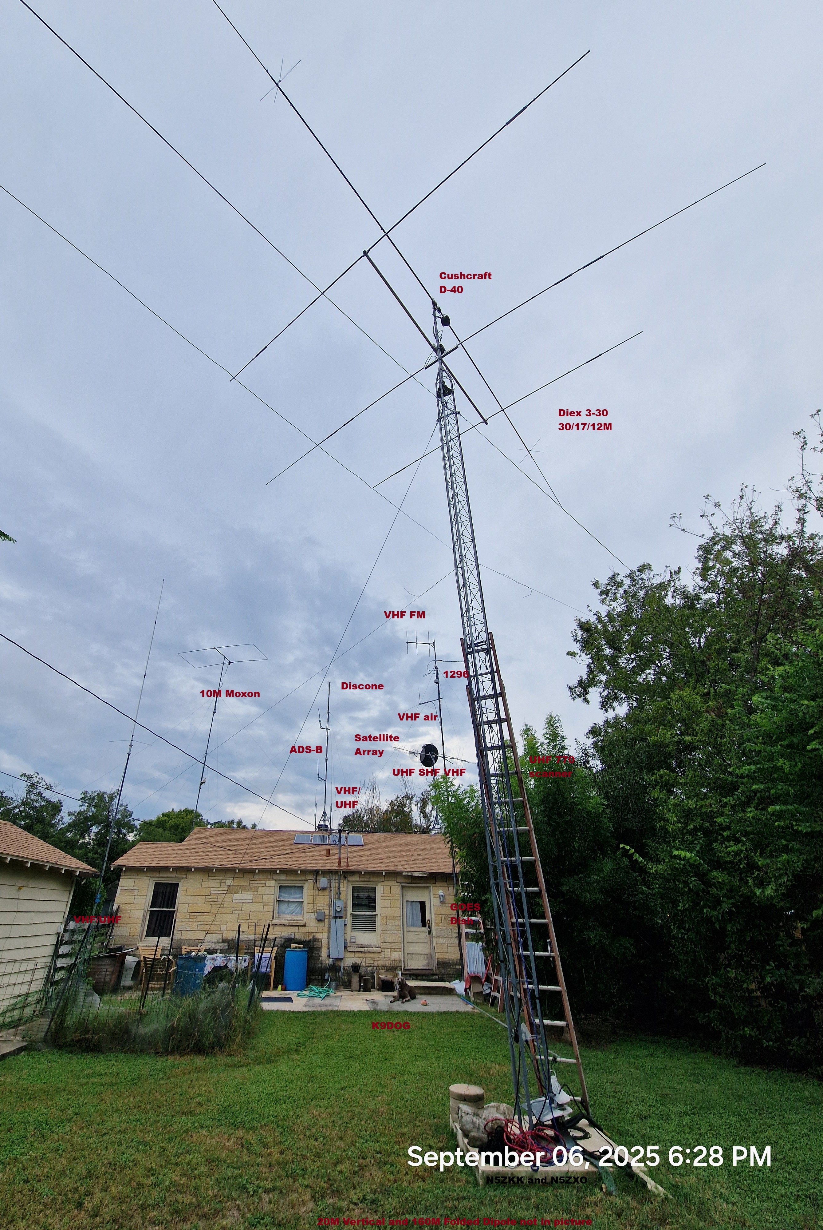 N5ZKK Antenna Farm 2025
